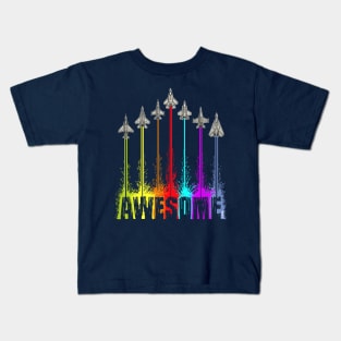 Awesome Fighter Jets 2 Kids T-Shirt